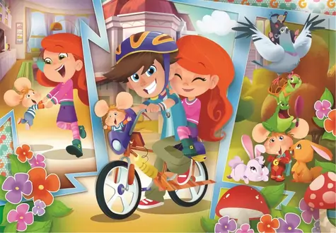 Clementoni PUZZLE Myšiak Gigio sa baví s kamarátmi MAXI / 24 dielikov / od 4 rokov