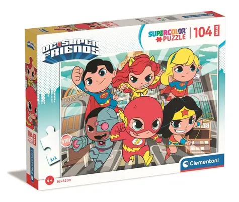 Clementoni PUZZLE DC Super Friends MAXI / 104 dielikov / od 4 rokov