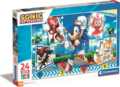 Clementoni PUZZLE Sonic MAXI / 24 dielikov / od 3 rokov