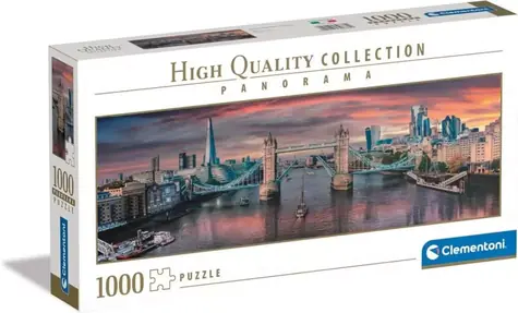 Clementoni Panoramatické PUZZLE Cez rieku Temžu / 1000 dielikov / od 12 rokov