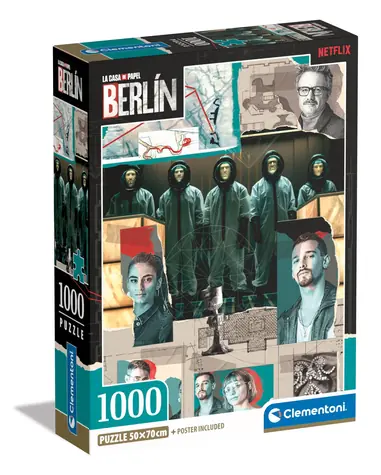 Clementoni PUZZLE La Casa de Papel Berlín: Ideme do akcie / 1000 dielikov / od 10 rokov