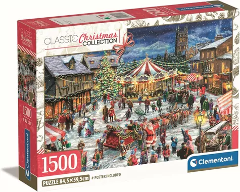 Clementoni PUZZLE Vianočné trhy / 1500 dielikov / od 10 rokov