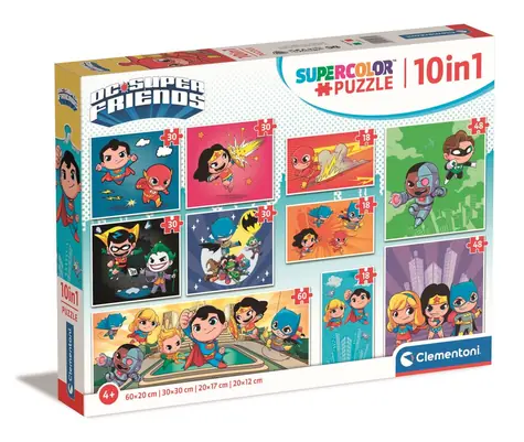 Clementoni PUZZLE DC Super Friends 10v1 / 60 dielikov / od 4 rokov
