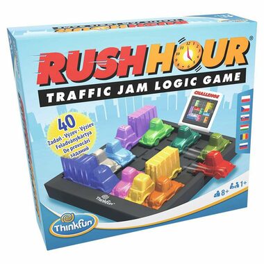 ThinkFun Rush Hour / Dĺžka hry: 10-120 minút / Počet hráčov: 1 / od 8 rokov