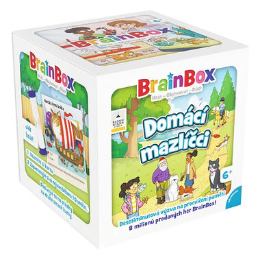 Asmodee BrainBox - domáci miláčikovia / Dĺžka hry: 10 minút / Počet hráčov: 1 + / od 6 rokov