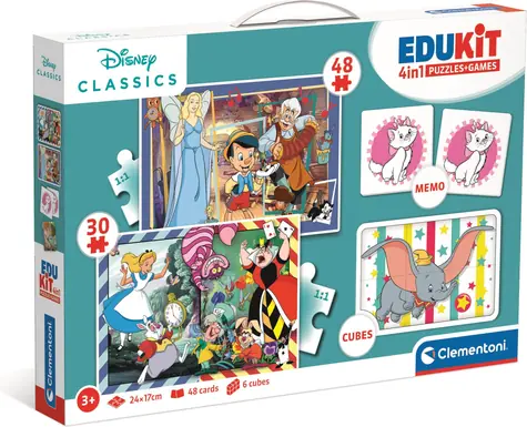 Clementoni Súbor hier Disney klasika 4v1 / 72 dielikov / od 3 rokov