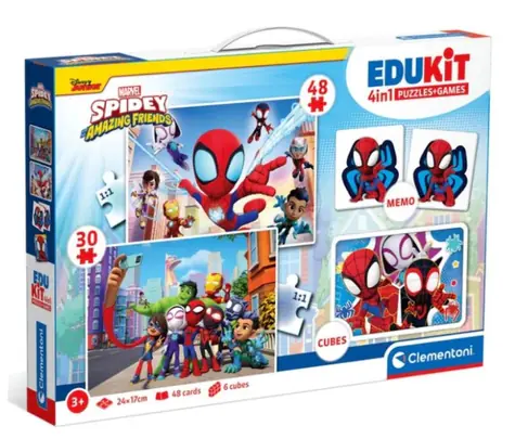 Clementoni Súbor hier Spidey a jeho úžasní priatelia 4v1 / 72 dielikov / od 3 rokov