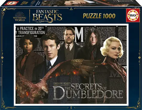 Educa Puzzle Fantastické zvieratá: Dumbledorovo tajomstvo / 1000 dielikov / od 14 rokov 