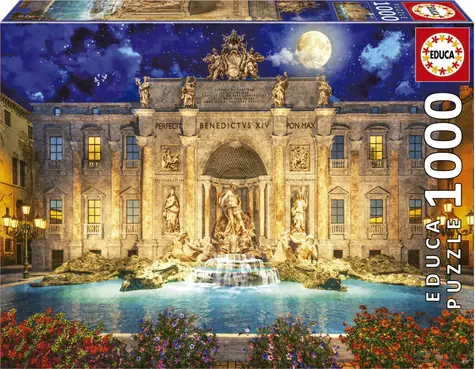 Educa Puzzle Fontána Di Trevi - Rím / 1000 dielikov / od 14 rokov 