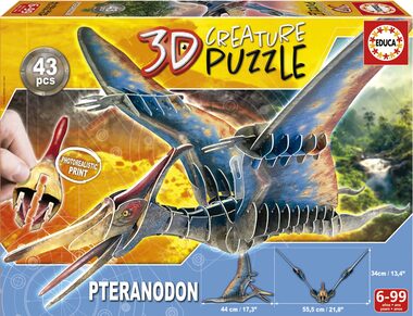 Educa 3D puzzle Pteranodon / 43 dielikov / od 6 rokov 