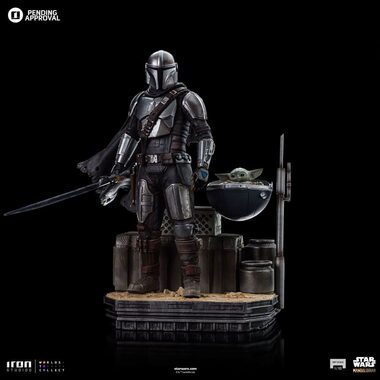 Iron Studios Din Djarin a Din Grogu - Mandalorian - Art Scale 1/10
