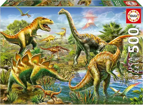 Educa Puzzle Jurské ihrisko / 500 dielikov / od 11 rokov