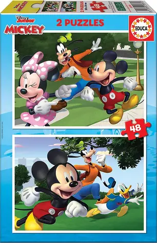 Educa Puzzle Mickey a priatelia / 2x48 dielikov / od 3 rokov