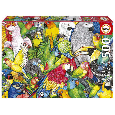 Educa Puzzle Papagáje / 500 dielikov / od 11 rokov