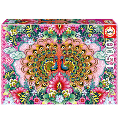 Educa Puzzle Pávy indickí / 1500 dielikov / od 14 rokov