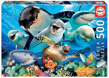 Educa Puzzle Podvodné selfie / 500 dielikov / od 10 rokov