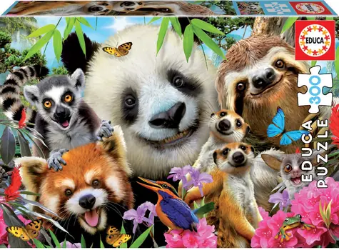 Educa Puzzle Selfie čiernookých kamarátov / 300 dielikov / od 8 rokov