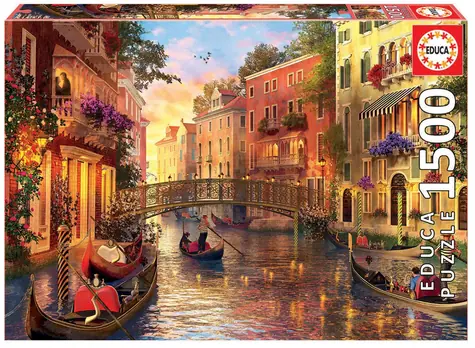 Educa Puzzle Súmrak v Benátkach / 1500 dielikov / od 14 rokov