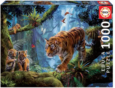 Educa Puzzle Tigre na strome / 1000 dielikov / od 14 rokov