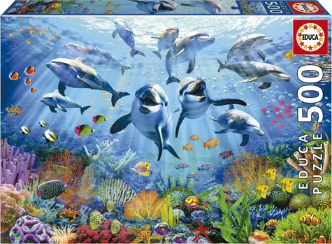 Educa Puzzle Zábava pod hladinou /500 dielikov/ od 11 rokov
