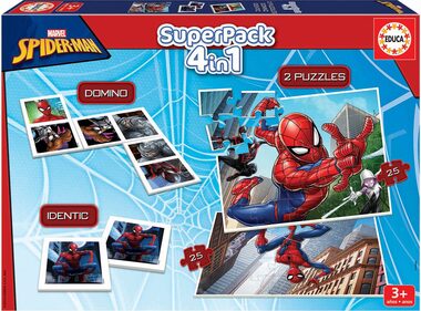 Educa Súbor hier Spiderman 4v1 / od 3 rokov