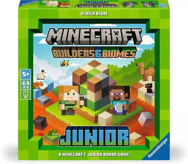 Ravensburger Minecraft: Builders & Biomes - Junior / Dĺžka hry 15 minút / počet hráčov 2-4 / od 5 rokov