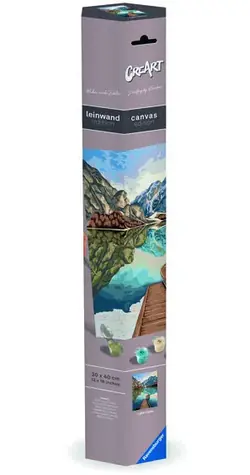 Ravensburger Creart Výhľad na jazero / Maľovanie na plátno / od 8 rokov