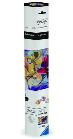 Ravensburger Creart Wassily Kandinsky: Žltá, červená, modrá / Maľovanie na plátno / od 8 rokov
