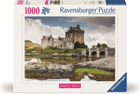 Ravensburger Puzzle: Impozantné hrady a zámky: Eilean Donan Castle, Veľká Británia / 1000 dielikov / od 14 rokov 