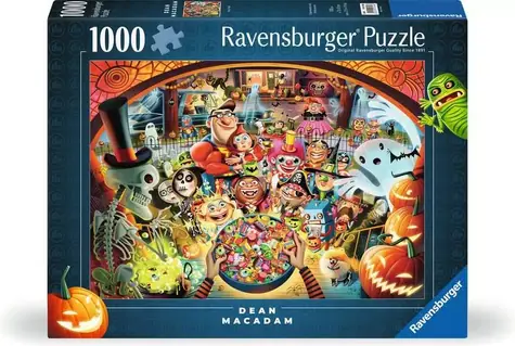 Ravensburger Puzzle: Halloweenské koledovanie /1000 dielikov/ od 14 rokov 