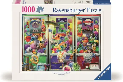 Ravensburger Puzzle: Zvieratká, mimozemšťania a ninjovia /1000 dielikov/ od 14 rokov