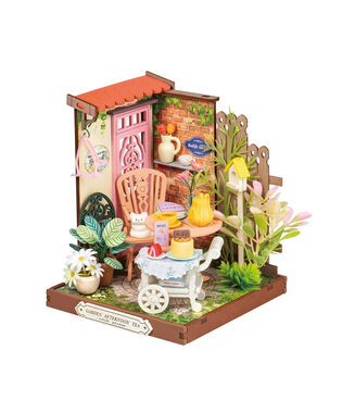 Robotime Miniatúra domčeka Záhradný čajový kútik