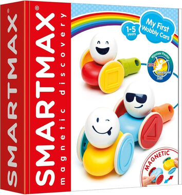 SMARTMAX Magnetická stavebnica Moje prvé autíčka 7 dielikov