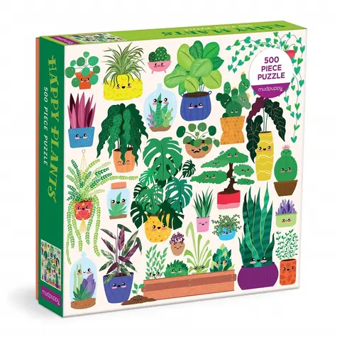 Mudpuppy Puzzle Šťastné rastliny / 500 dielikov / od 8 rokov