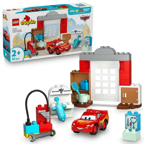 LEGO® DUPLO® | Disney™ 10456 McQueen a návšteva v garáži doktora Hudsona / Počet dielikov: 35 / od 2 rokov