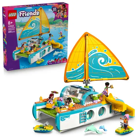 LEGO® Friends 42664 Dobrodružstvo na jachte / Počet dielikov: 685 / od 8 rokov