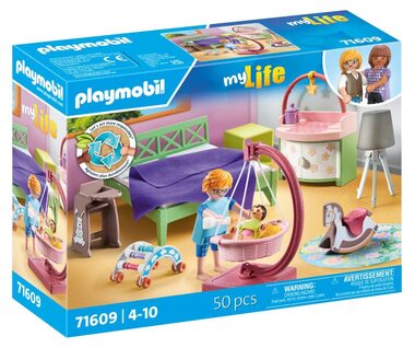 Playmobil® My Life 71609 Spálňa s detským kútikom / Počet dielikov: 50 / od 4 rokov 