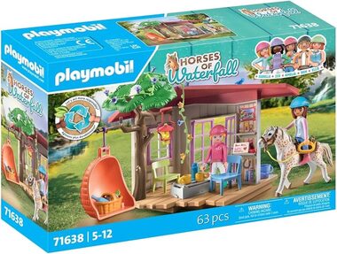 Playmobil® Horses of Waterfall 71638 Tajná klubovňa pre fanúšikov koní / Počet dielikov: 63 / od 5 rokov