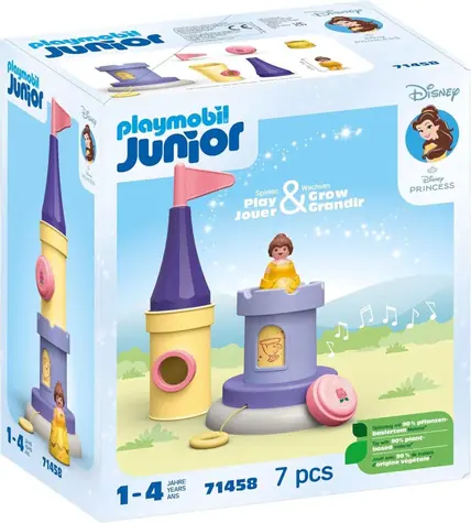 Playmobil® Junior & Disney 71458 Krásčina hracia veža s melódiou / Počet dielikov: 7 / od 1 roka