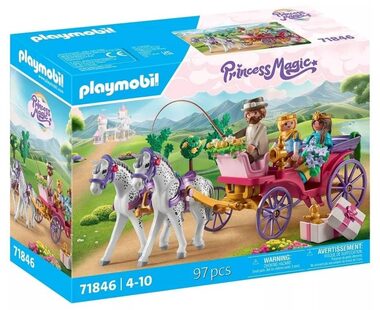 Playmobil® Princess Magic 71846 Jazda kočom s princeznou a princom / Počet dielikov: 97 / od 4 rokov