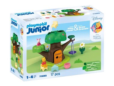 Playmobil® Junior & Disney 71693 Domček na strome Medvedíka Pú a Prasiatka / Počet dielikov: 17 / od 1 roka
