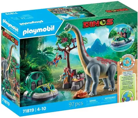 Playmobil® Dinos 71819 Brachiosaurus a vznášadlo / Počet dielikov: 97 / od 4 rokov