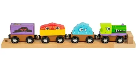 Bigjigs Rail Drevený vláčik Príšerky / od 3 rokov