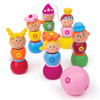 Bigjigs Toys Drevené kolky Víly / od 3 rokov 