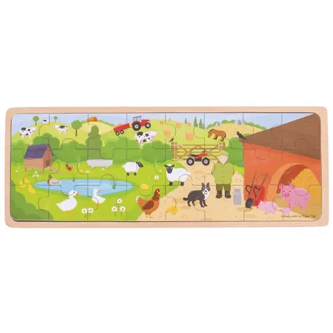Bigjigs Toys Puzzle Na farme / 24 dielikov / od 2 rokov