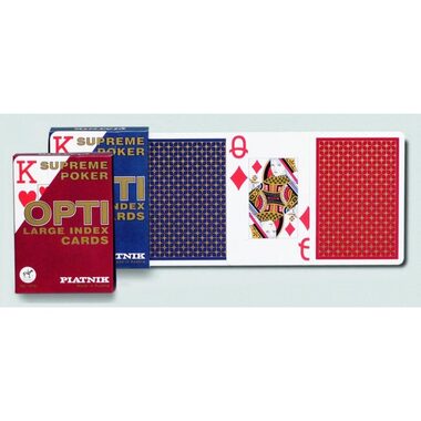 Piatnik Poker OPTI Veľký index / Dĺžka hry: 30-90 minút / Počet hráčov: 2-10 / od 12 rokov