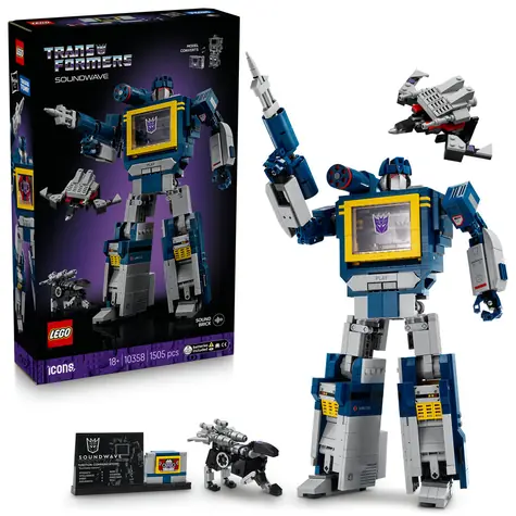 LEGO® Icons 10358 Transformers: Soundwave / Počet dielikov: 1505 / od 18 rokov