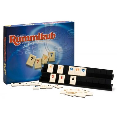 Piatnik Rummikub / Logická hra / Dĺžka hry: 20-40 minút / Počet hráčov: 2-4 / od 7 rokov