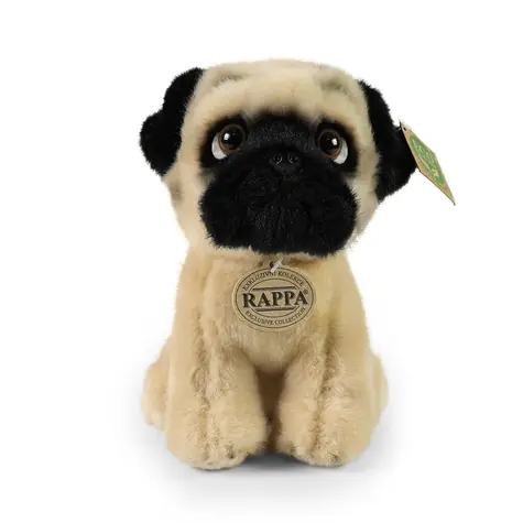 Rappa Plyšový pes mops 18 cm / ECO-FRIENDLY / od 0 rokov