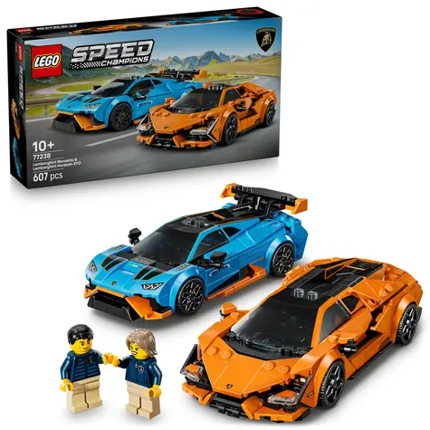 LEGO® Speed Champions 77238 Lamborghini Revuelto a Huracán STO / Počet dielikov: 607 / od 10 rokov